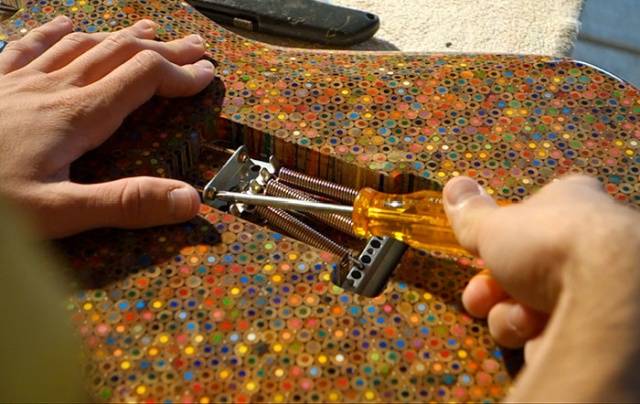 Nothing Special, Just A $500 Guitar Made Out Of 1200 Pencils