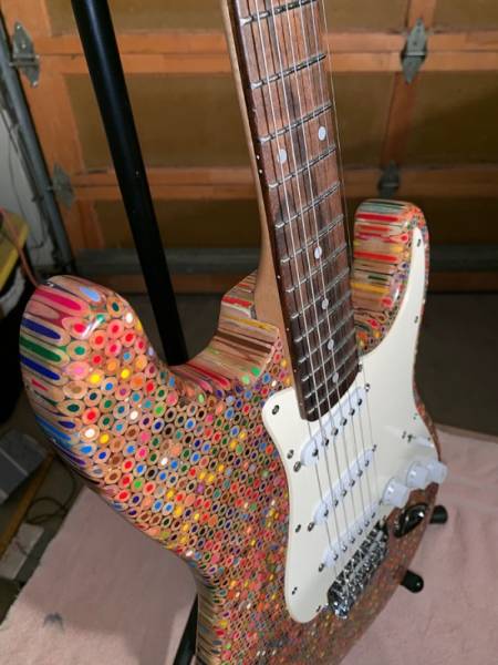 Nothing Special, Just A $500 Guitar Made Out Of 1200 Pencils