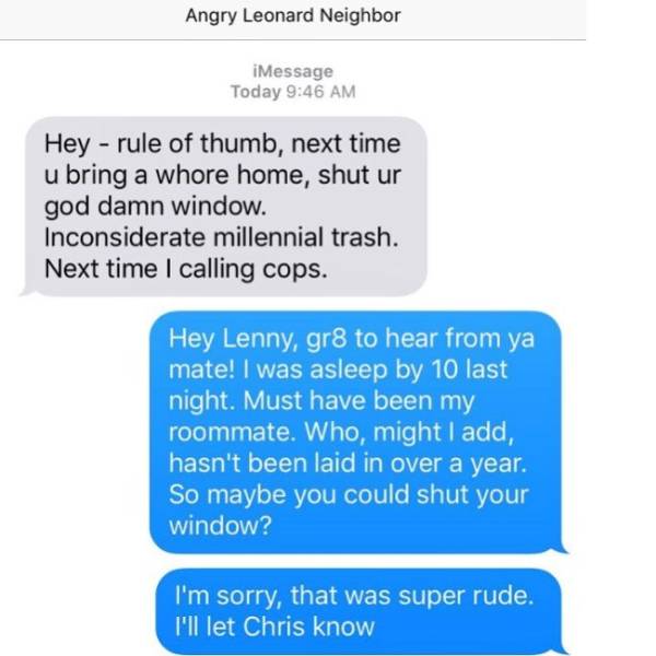 No One Is Safe From Bad Neighbors