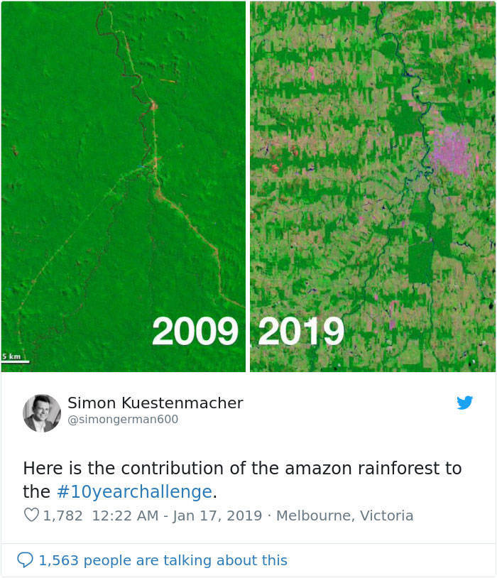 10-Year Challenge Isn’t Funny When It Comes To Nature