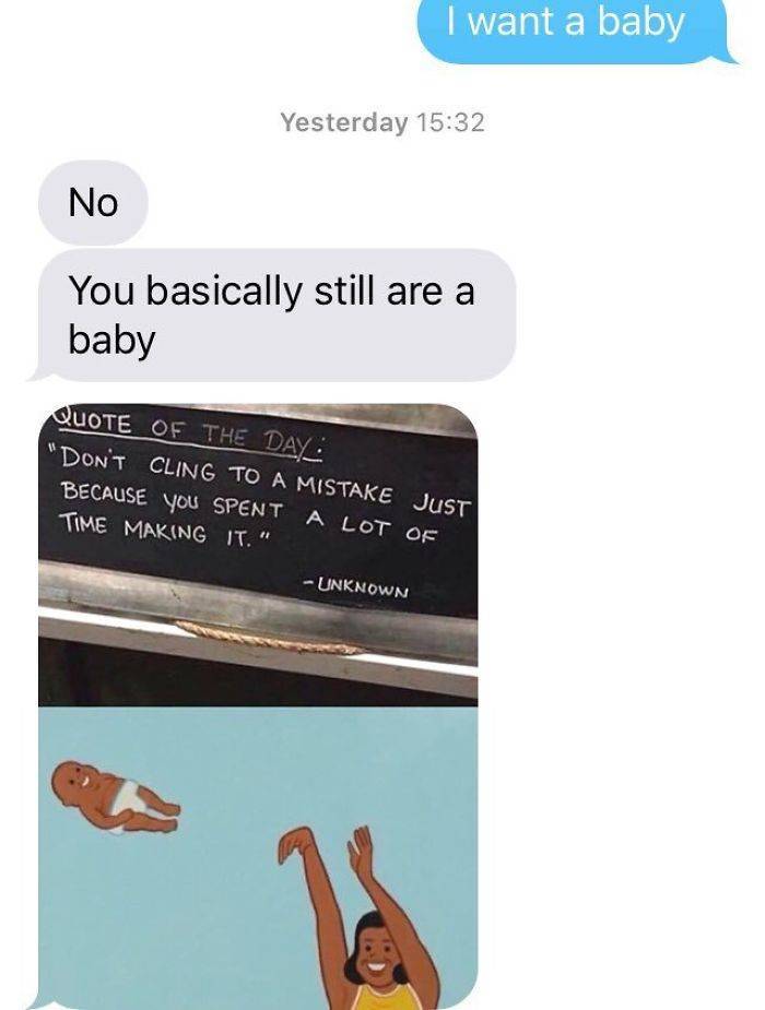 And What Would Be Your Answer To “I Want A Baby!” Challenge?