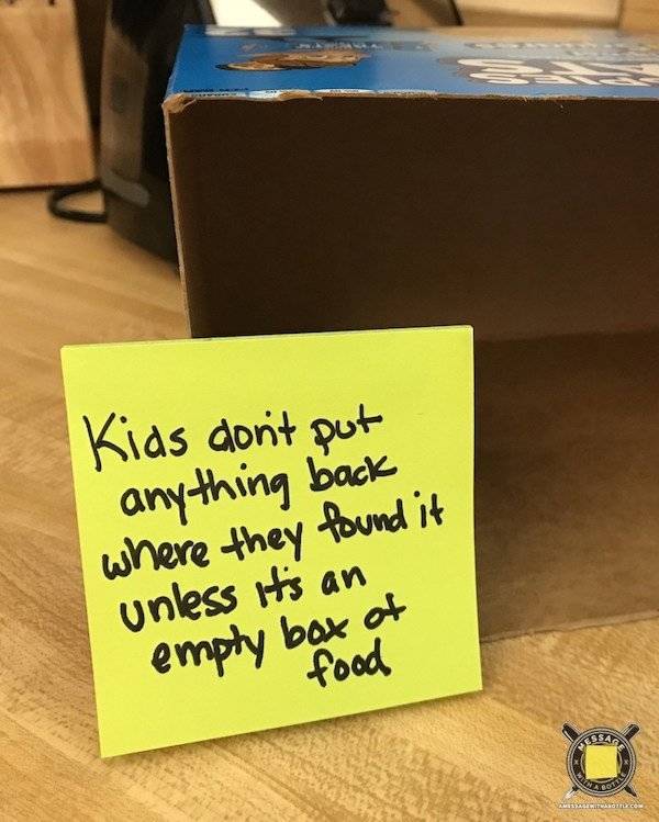 Dad Nails Parenting With His Post-It Notes