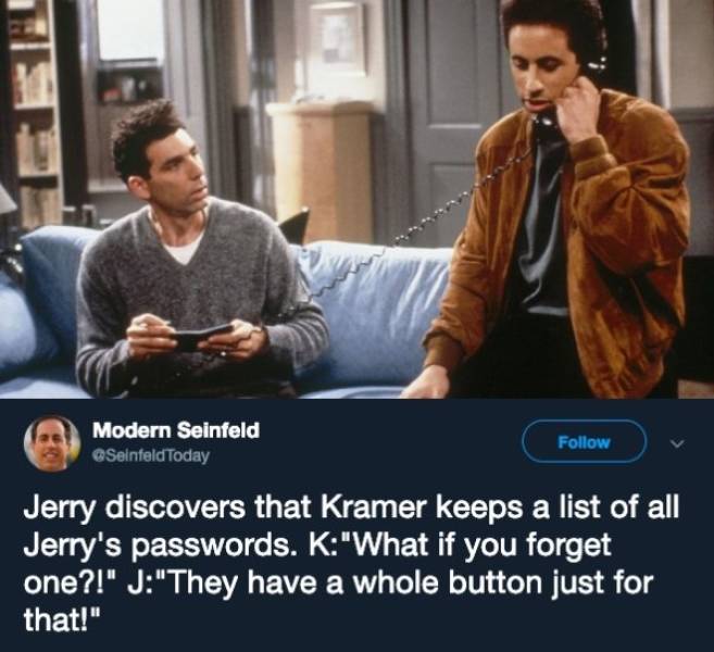 Lots Of One-Tweet-Plots For Modern Seinfeld