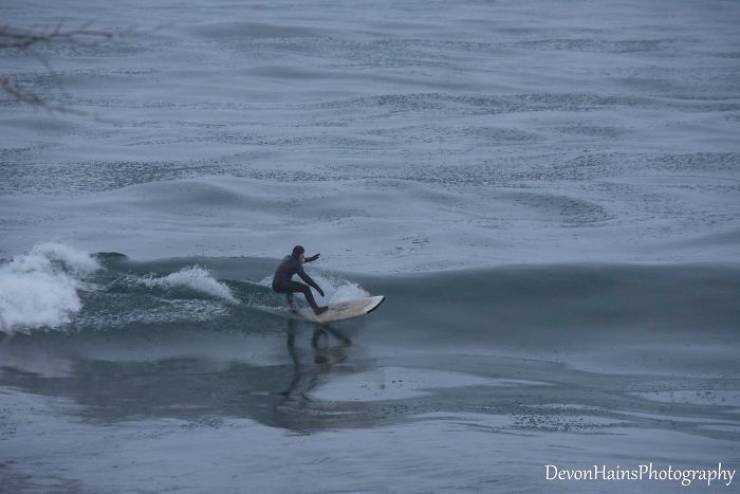 Polar Vortex Wasn’t Cold Enough To Stop This Surfer!