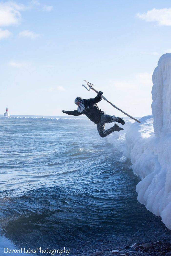 Polar Vortex Wasn’t Cold Enough To Stop This Surfer!