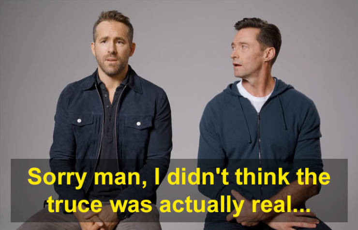 There WAS A Brief Truce Between Ryan Reynolds And Hugh Jackman