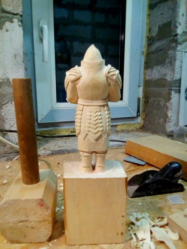 A Magnificent Wooden Dwarf Statue