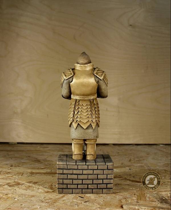 A Magnificent Wooden Dwarf Statue