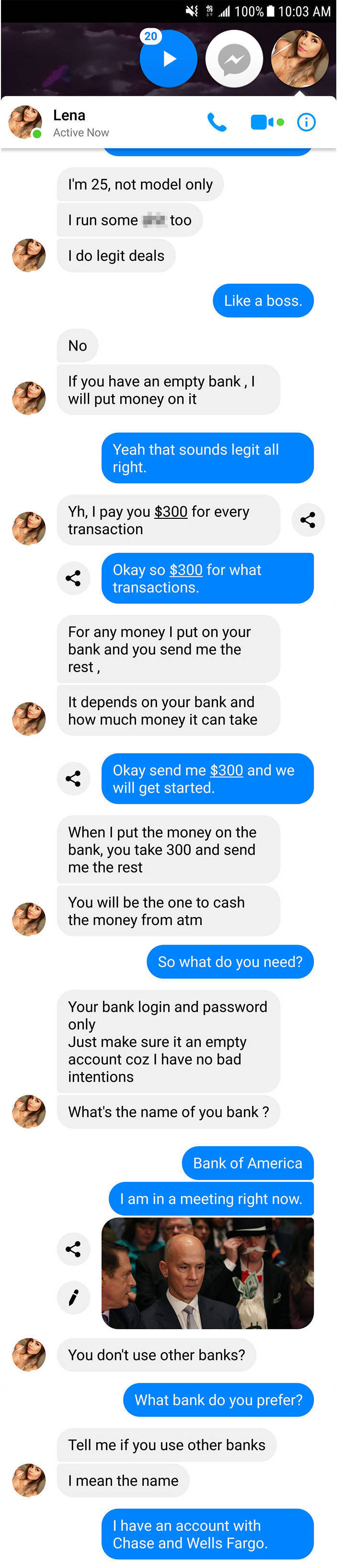 Scammer Was In For A Wild Ride…