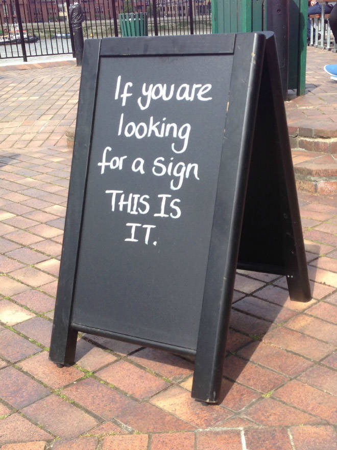 It’s Impossible To Ignore These Sidewalk Signs