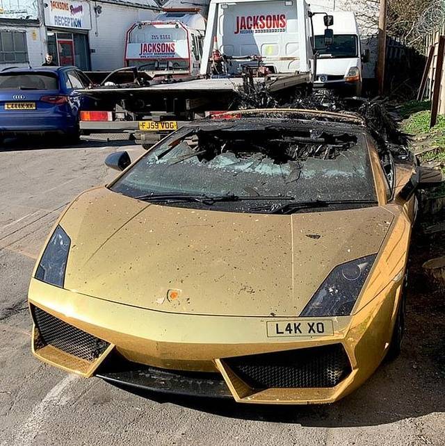 When Your Precious Gold Lamborghini Goes Up In Flames