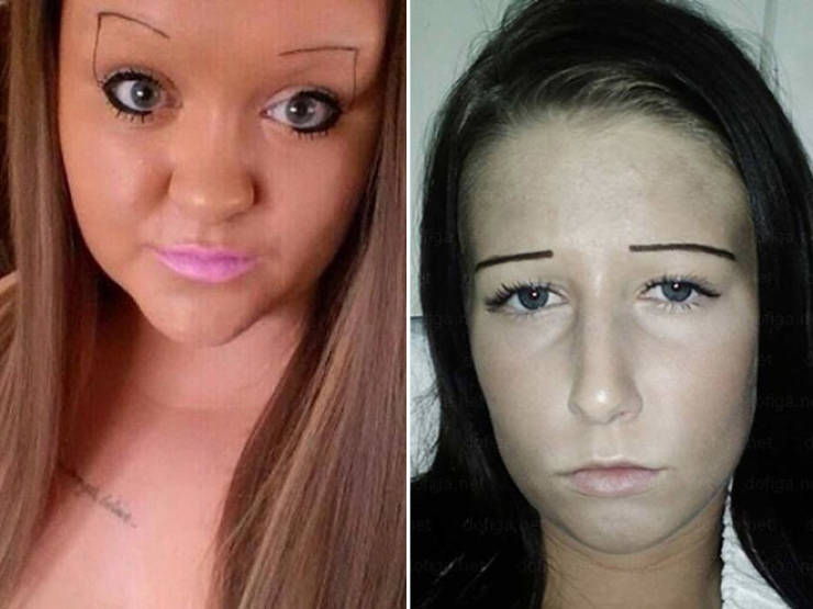 Eyebrows – 1. Women – 0.