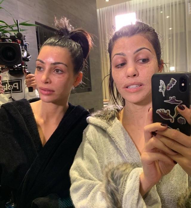 Kardashian Sisters Look Different Without Makeup