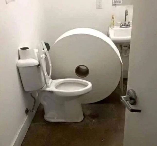 이들은 확실히 최고의 화장실이 아니다 ...