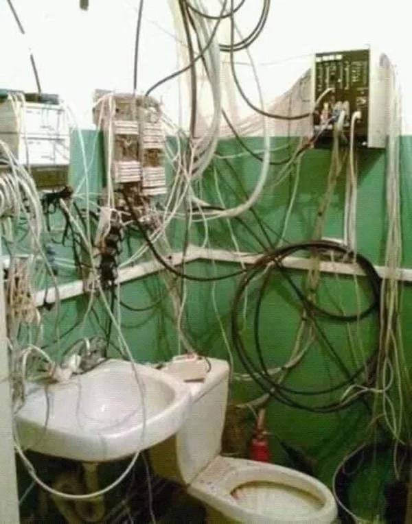 이들은 확실히 최고의 화장실이 아니다 ...