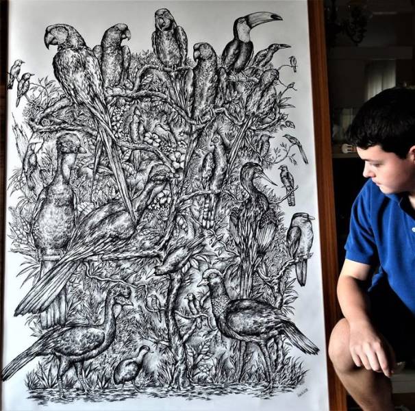 Amazing Nature-Inspired Artworks Of A 16-Year-Old Serbian Boy