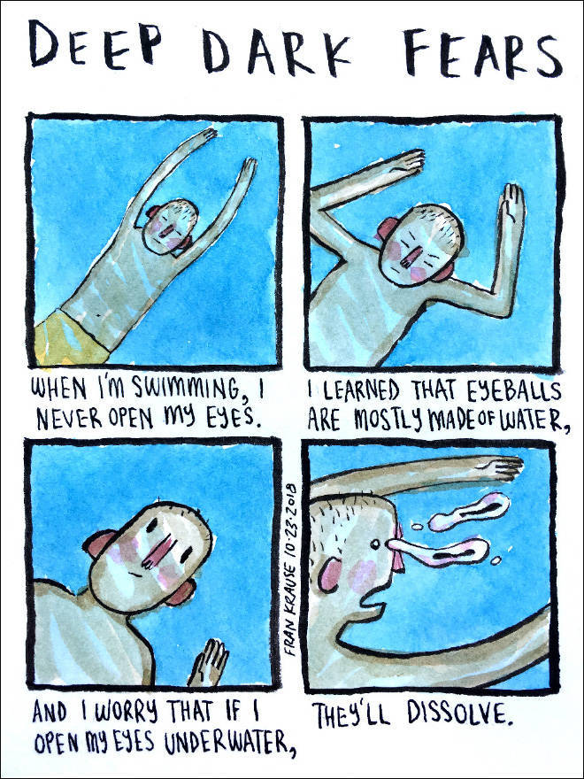 Artist Illustrates The Creepiest And Darkest Fears People Have Artist Illustrates The Creepiest And Darkest Fears People Have