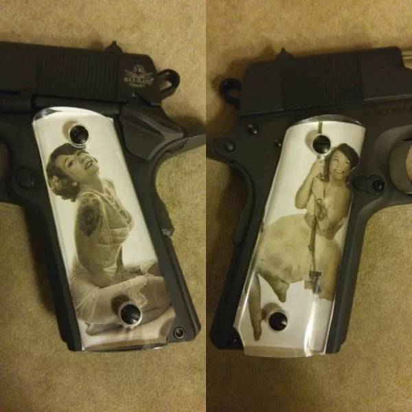 WWII “Sweetheart” Pistols With Grips Made Of Downed Plane Parts