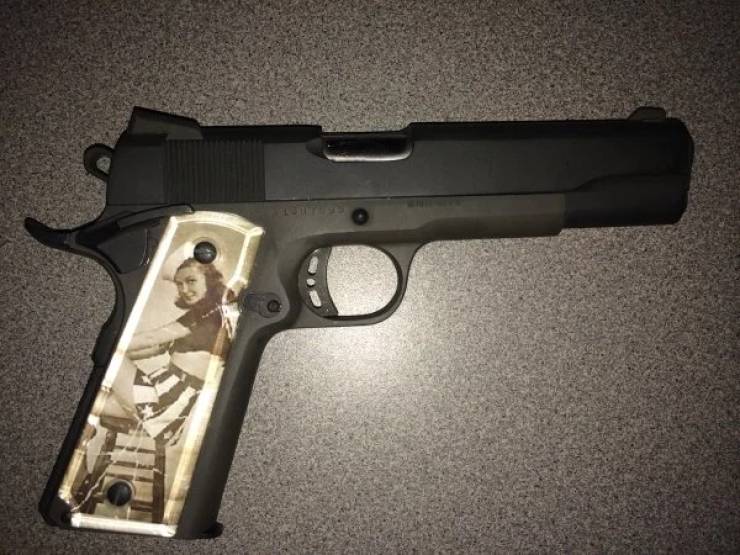 WWII “Sweetheart” Pistols With Grips Made Of Downed Plane Parts
