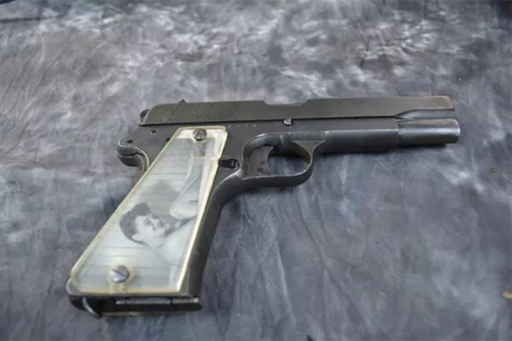 WWII “Sweetheart” Pistols With Grips Made Of Downed Plane Parts