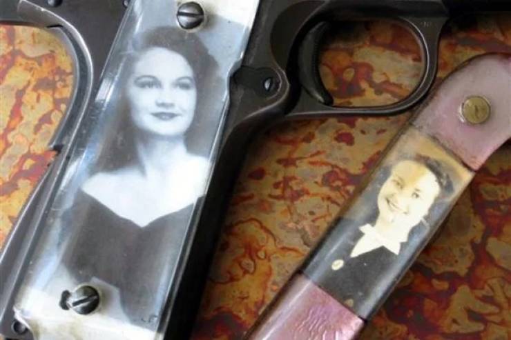 WWII “Sweetheart” Pistols With Grips Made Of Downed Plane Parts