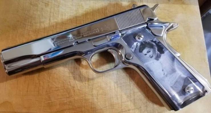 WWII “Sweetheart” Pistols With Grips Made Of Downed Plane Parts