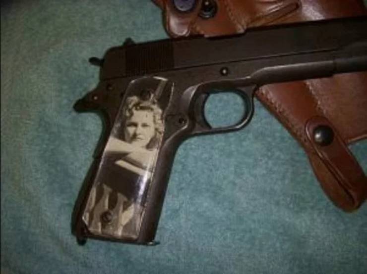 WWII “Sweetheart” Pistols With Grips Made Of Downed Plane Parts