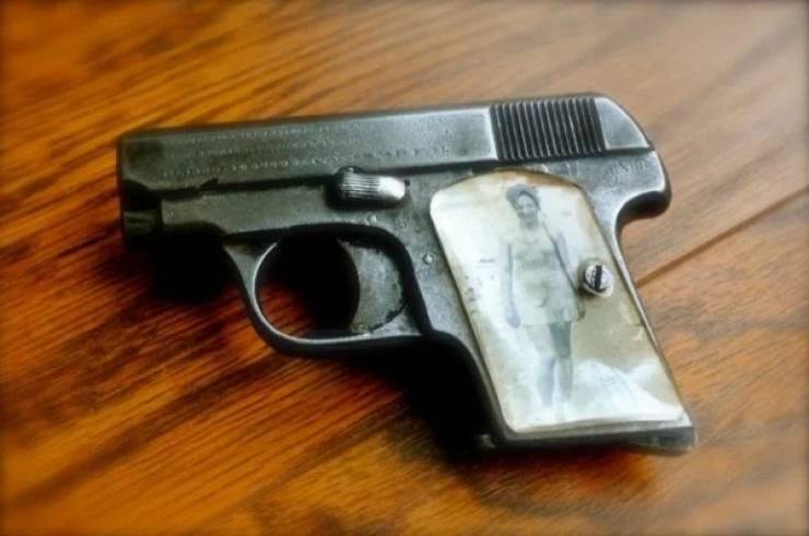 WWII “Sweetheart” Pistols With Grips Made Of Downed Plane Parts