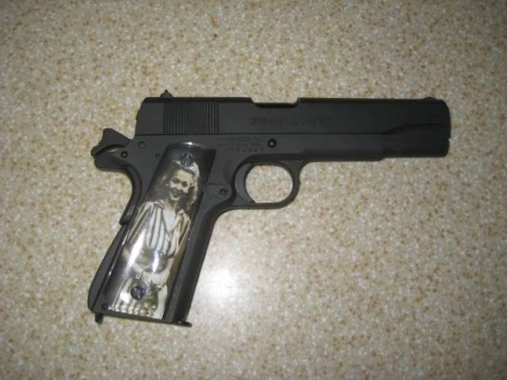 WWII “Sweetheart” Pistols With Grips Made Of Downed Plane Parts