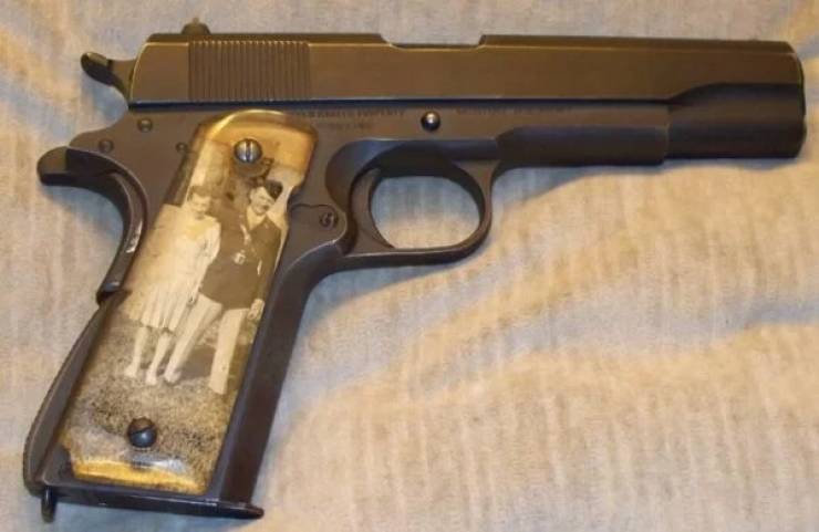 WWII “Sweetheart” Pistols With Grips Made Of Downed Plane Parts