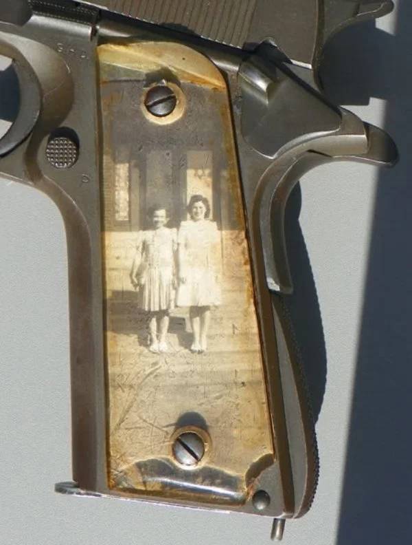 WWII “Sweetheart” Pistols With Grips Made Of Downed Plane Parts