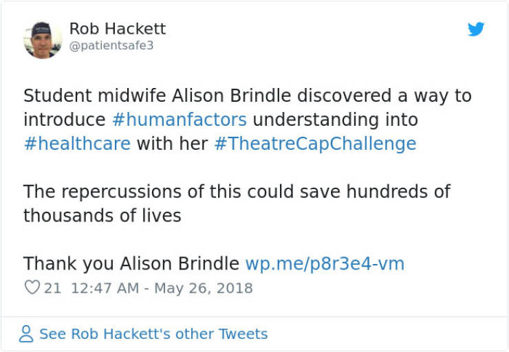 Australian Anesthetist Started A Very Simple Trend Which Can Save Many Lives