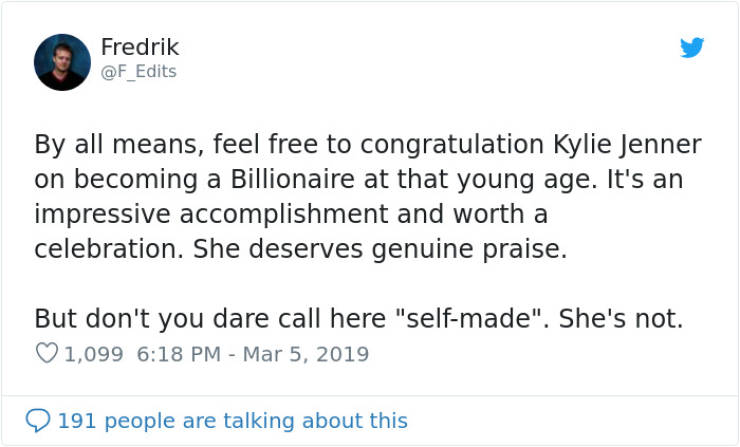 Internet Reacts To Kylie Jenner Being Called The Youngest “Self-Made” Billionaire