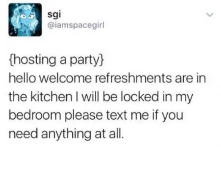 Is There Anyone Who Knows How To Act At A Party?