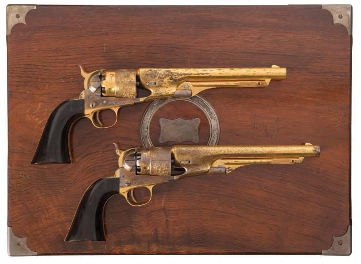 Model 1860 Colt Revolvers Which Were Used In Armies