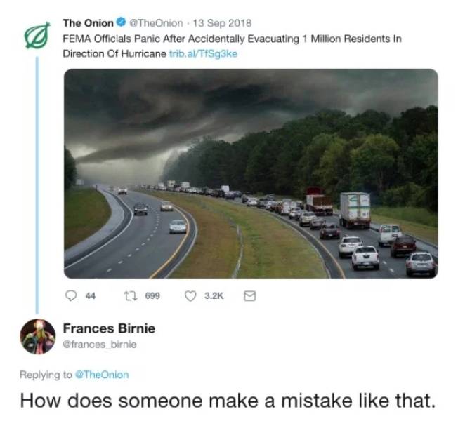 Believing “The Onion” Is Not A Great Idea…