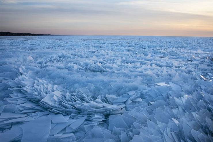 Spring Transformed Lake Michigan Into A Frozen Wonderland