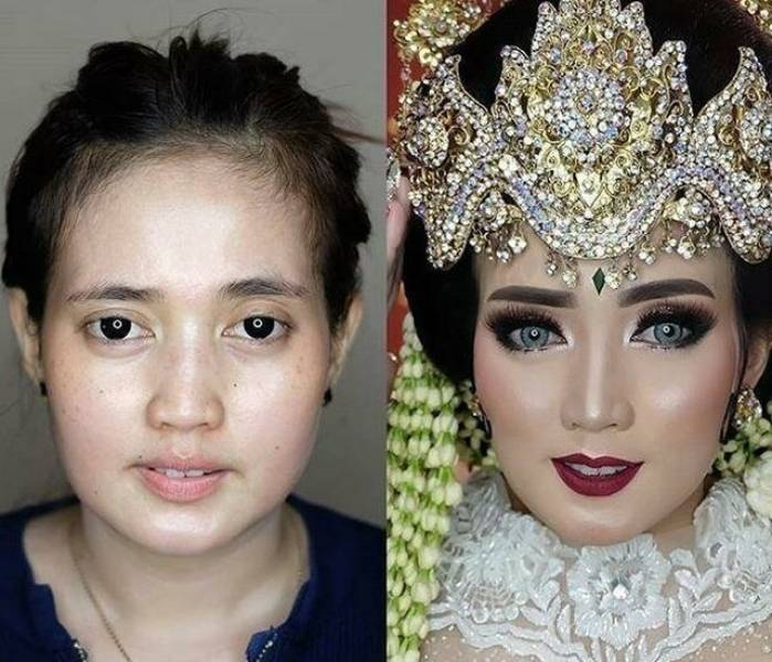 Asian Brides Look Somewhat Unnatural With Their Wedding Makeup On