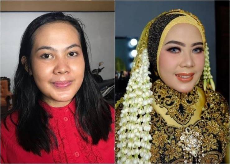 Asian Brides Look Somewhat Unnatural With Their Wedding Makeup On