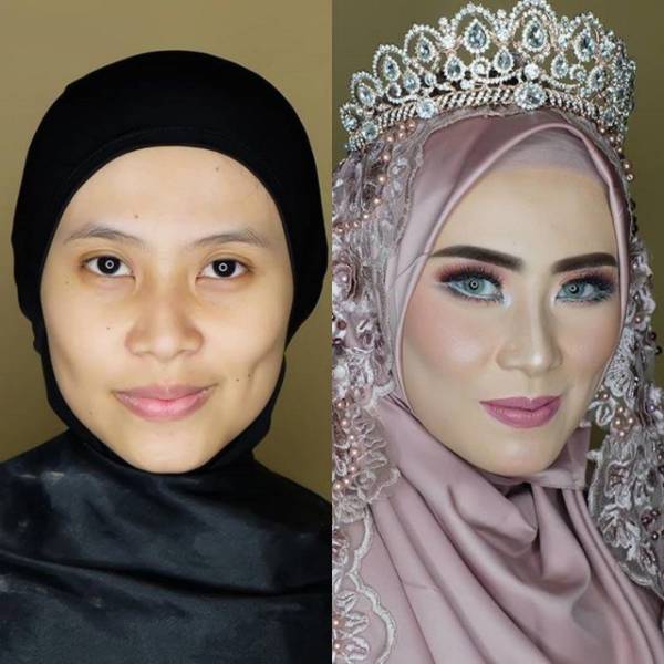 Asian Brides Look Somewhat Unnatural With Their Wedding Makeup On