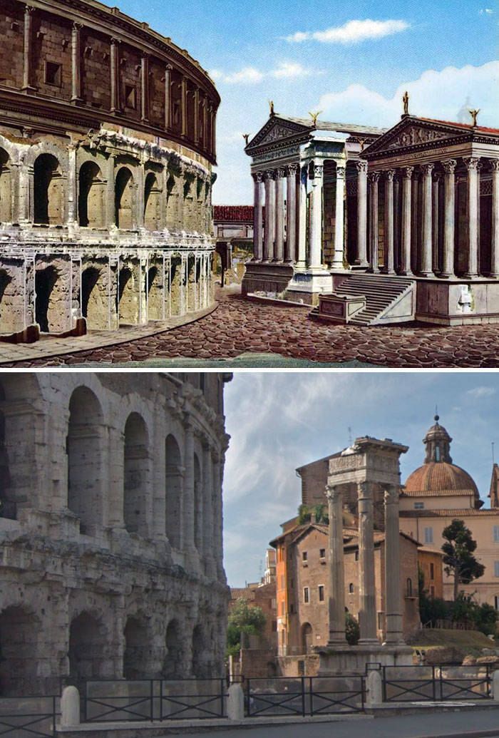 How Ancient Roman Structures Changed Since Their Prime