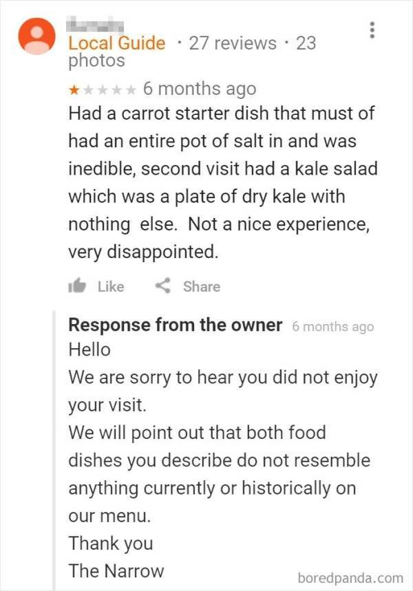 Restaurants Which Know How To Serve Justice To Internet Trolls