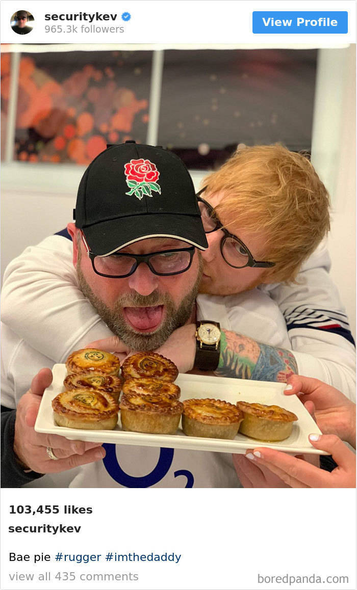 Ed Sheeran’s Bodyguard’s Instagram Account Is Becoming Very Popular, And For A Good Reason