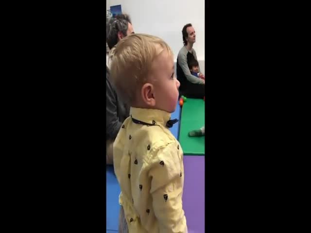 Kid Is Mesmerized As He Hears A Violin For The First Time