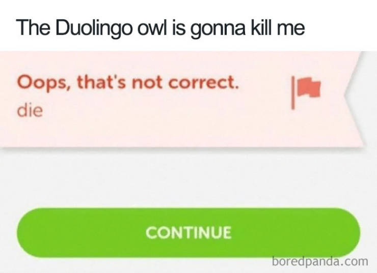 Duolingo Bird Is A Sociopath!