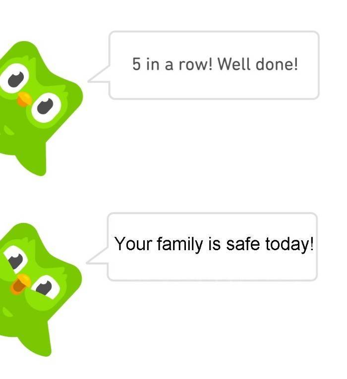 Duolingo Bird Is A Sociopath!