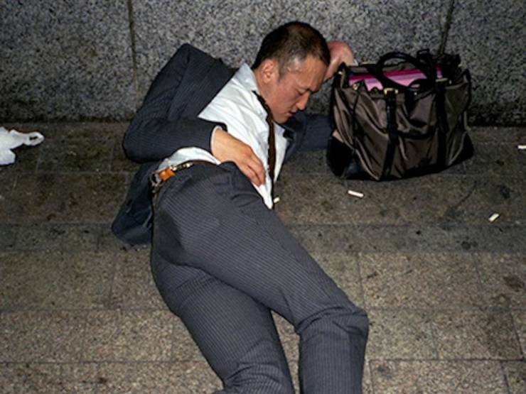 Japanese Businessmen Sleeping On The Streets Are A Testament To Japan’s