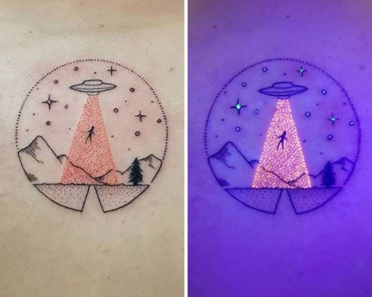 UV Tattoos Look So Much Better Than The Old Boring Black Ones!