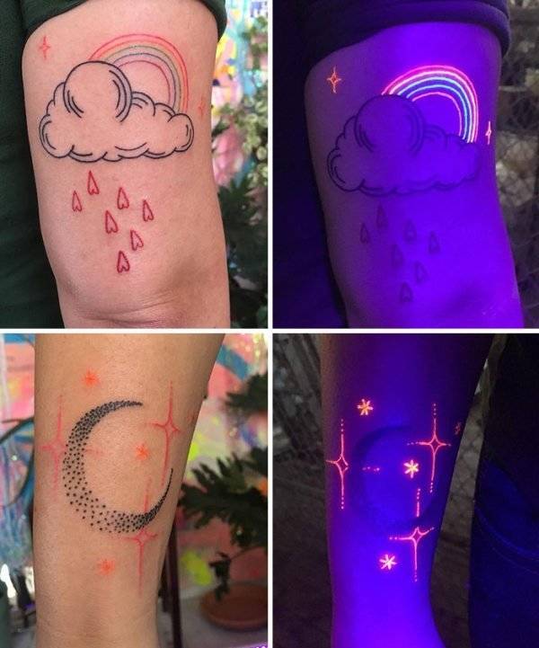UV Tattoos Look So Much Better Than The Old Boring Black Ones! (34 pics) -  