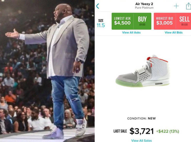 Instagram Page Calls Out Celebrity Preachers Wearing Expensive Sneakers